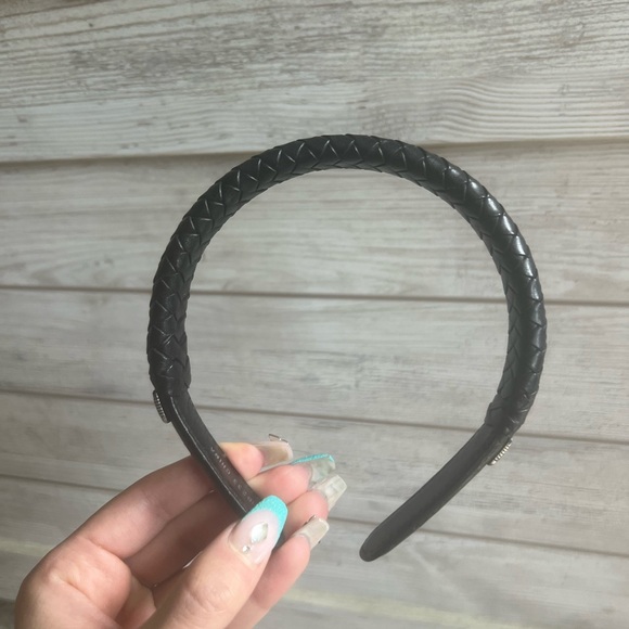 Brighton Black Leather Headband - Picture 5 of 8